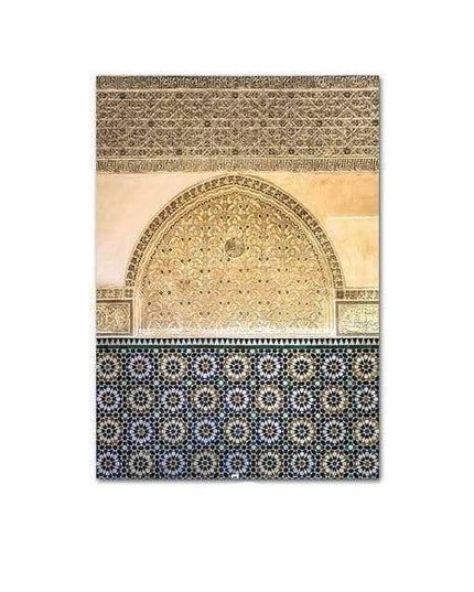 Islamic Elegance Architecture Canvas Wall Art: Elegant Home Decor
