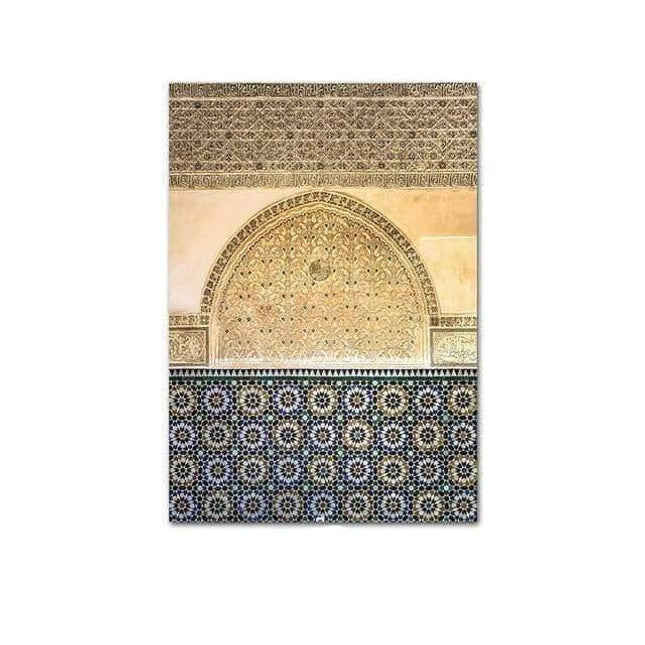 Islamic Elegance Architecture Canvas Wall Art: Elegant Home Decor