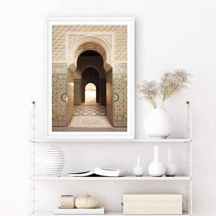 Islamic Elegance Architecture Canvas Wall Art: Elegant Home Decor