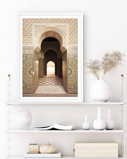 Islamic Elegance Architecture Canvas Wall Art: Elegant Home Decor