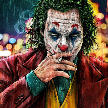 Joker's Plot - Arthur Fleck Canvas Wall Poster Critiquing the World Wall Poster