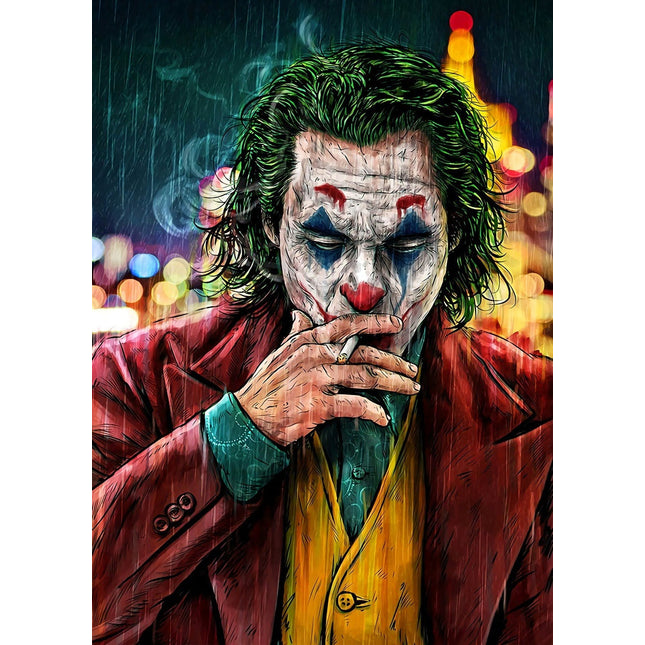 Joker's Plot - Arthur Fleck Canvas Wall Poster Critiquing the World Wall Poster