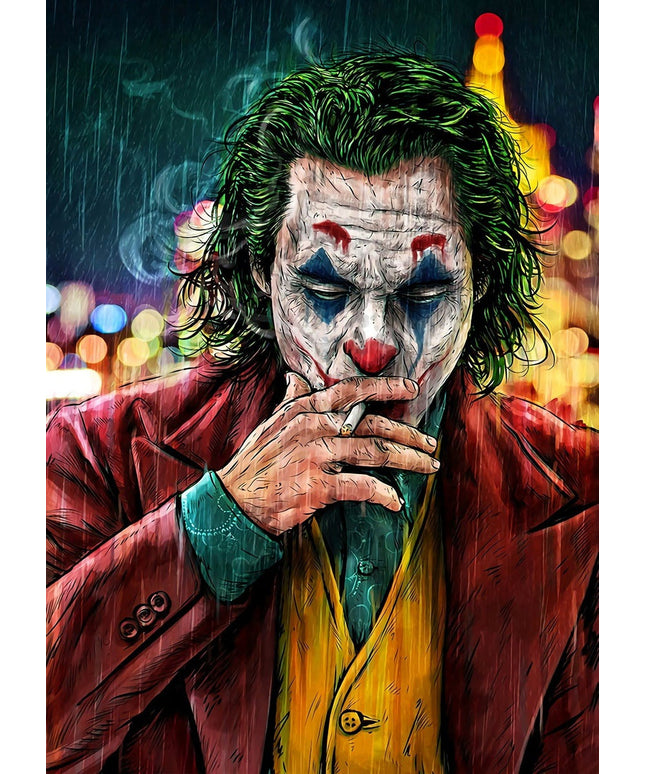 Joker's Plot - Arthur Fleck Canvas Wall Poster Critiquing the World Wall Poster