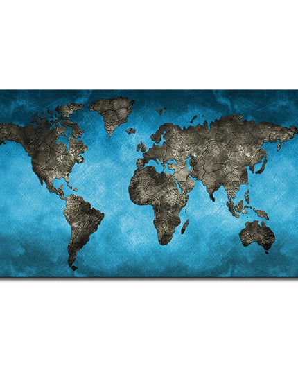 Journey of Exploration: Artistic World Map Canvas Poster 