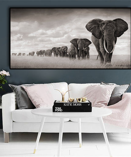 Unleashing Potential - Graffiti Art in Elephant Village Wall Poster