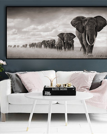 Unleashing Potential - Graffiti Art in Elephant Village Wall Poster