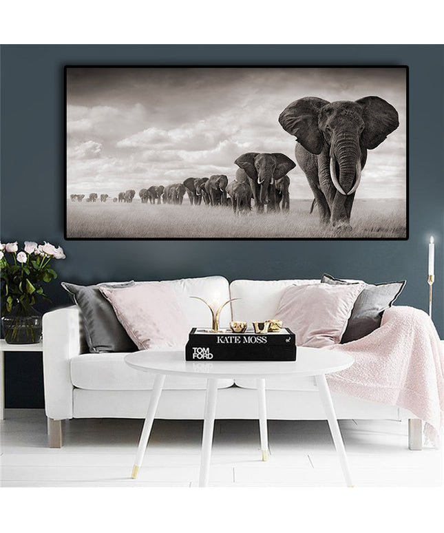 Unleashing Potential - Graffiti Art in Elephant Village Wall Poster