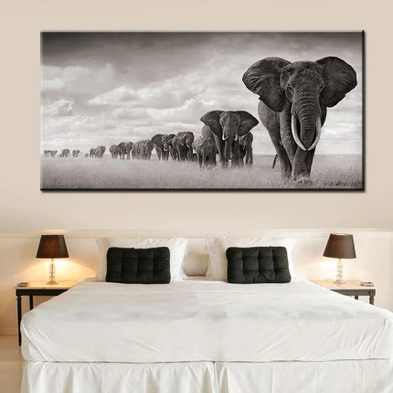Unleashing Potential - Graffiti Art in Elephant Village Wall Poster