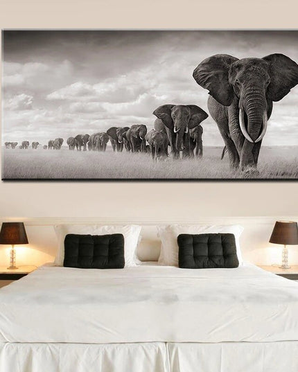 Unleashing Potential - Graffiti Art in Elephant Village Wall Poster