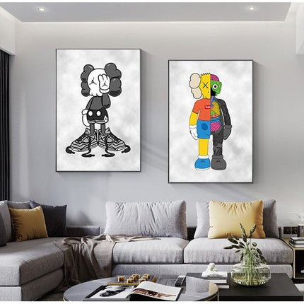 Kaws Canvas Poster - Perfect for Art Lovers