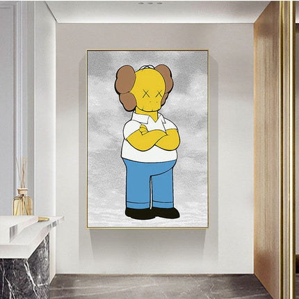 Kaws Canvas Poster - Perfect for Art Lovers