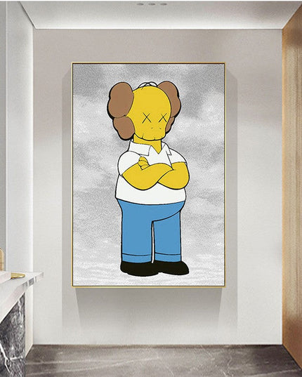 Kaws Canvas Poster - Perfect for Art Lovers