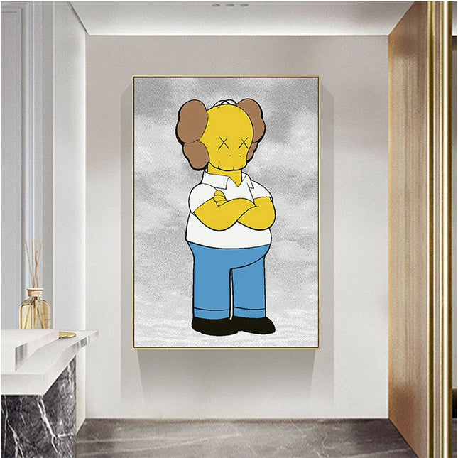 Kaws Canvas Poster - Perfect for Art Lovers