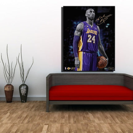 Kobe Bryant - Classic Lakers Portrait Canvas Print Wall Poster