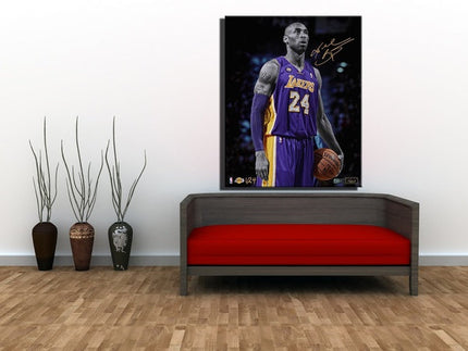 Kobe Bryant - Classic Lakers Portrait Canvas Print Wall Poster