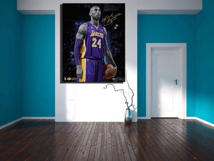 Kobe Bryant - Classic Lakers Portrait Canvas Print Wall Poster
