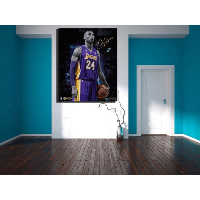 Kobe Bryant - Classic Lakers Portrait Canvas Print Wall Poster
