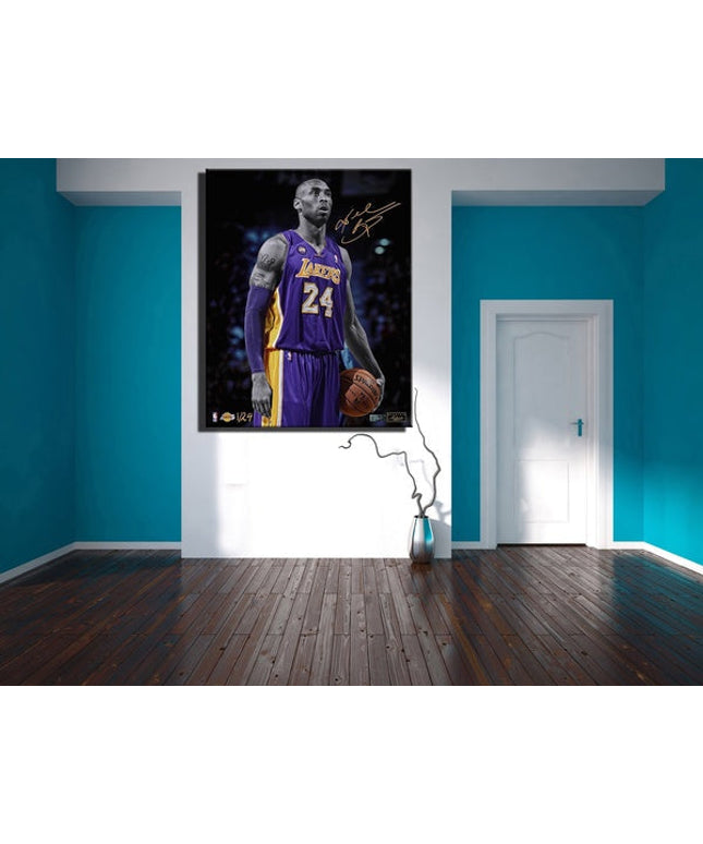 Kobe Bryant - Classic Lakers Portrait Canvas Print Wall Poster