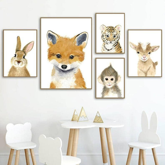 Lively Nursery Print - Fun and Colorful Way to Decorate Your Baby's Room