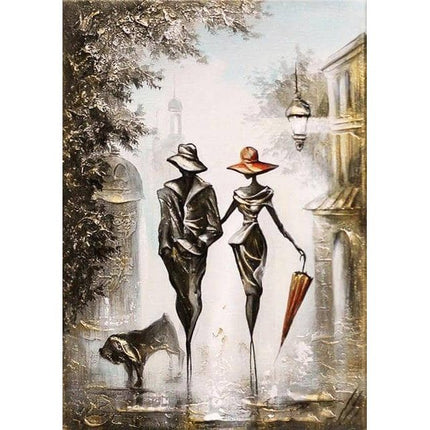 Love Couple Canvas Print - Romantic Intimacy