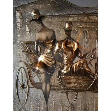 Love Couple Canvas Print - Romantic Intimacy