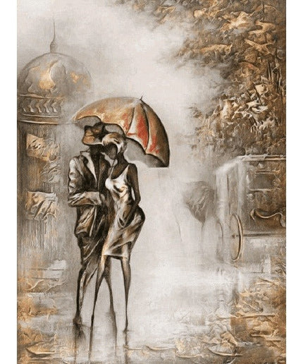 Love Couple Canvas Print - Romantic Intimacy