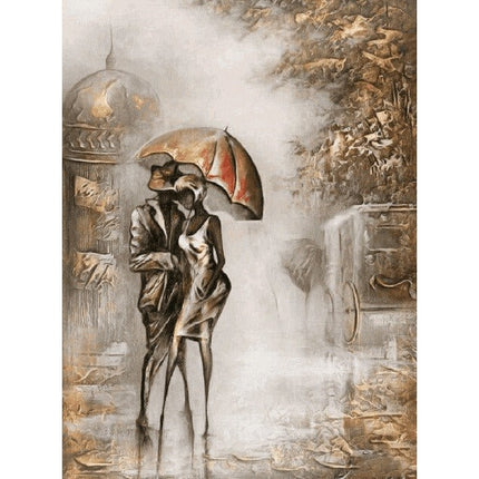 Love Couple Canvas Print - Romantic Intimacy