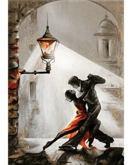 Love Couple Canvas Print - Romantic Intimacy