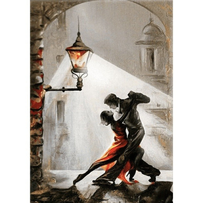 Love Couple Canvas Print - Romantic Intimacy