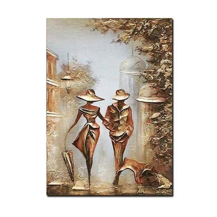 Love Couple Canvas Print - Romantic Intimacy