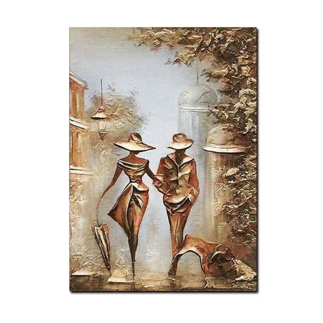 Love Couple Canvas Print - Romantic Intimacy