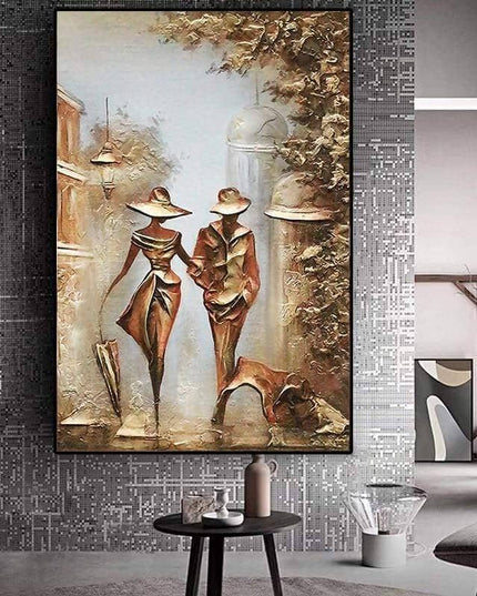 Love Couple Canvas Print - Romantic Intimacy