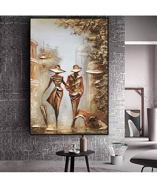 Love Couple Canvas Print - Romantic Intimacy