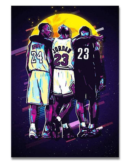 MVP Legend Star Art Wall Poster - Celebrate Your Love for Basketball