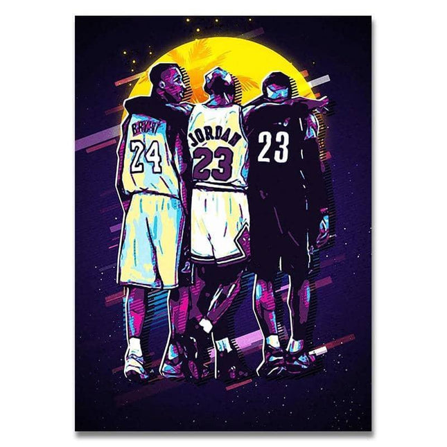 MVP Legend Star Art Wall Poster - Celebrate Your Love for Basketball