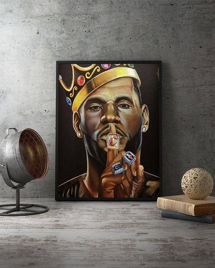 MVP Legend Star Art Wall Poster - Celebrate Your Love for Basketball