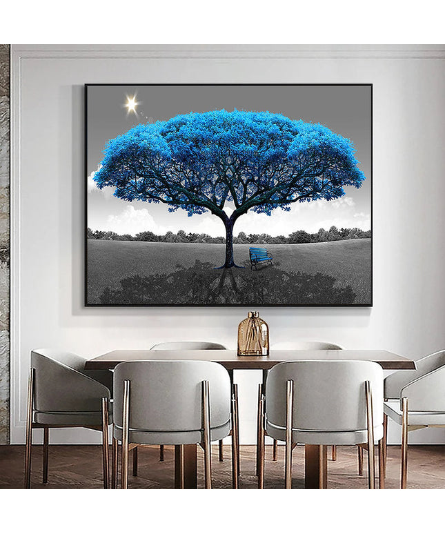 Blue Tree Wall Poster