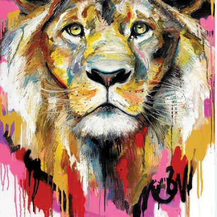 Majestic Roar - Dazzling Lion King Canvas Poster Wall Poster