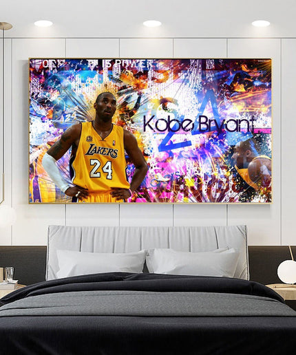 Copy of Black Mamba Lives On - Kobe Bryant Iconic Lakers Canvas Print Wall Poster