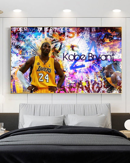 Copy of Black Mamba Lives On - Kobe Bryant Iconic Lakers Canvas Print Wall Poster