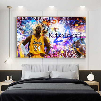 Copy of Black Mamba Lives On - Kobe Bryant Iconic Lakers Canvas Print Wall Poster