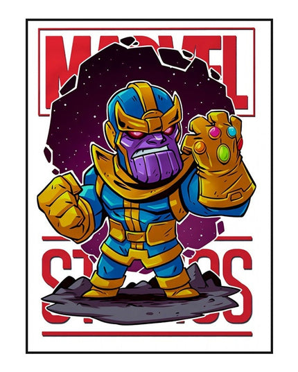 Marvel Movie Comics Cartoon Heroes: Super Hero Art Poster 