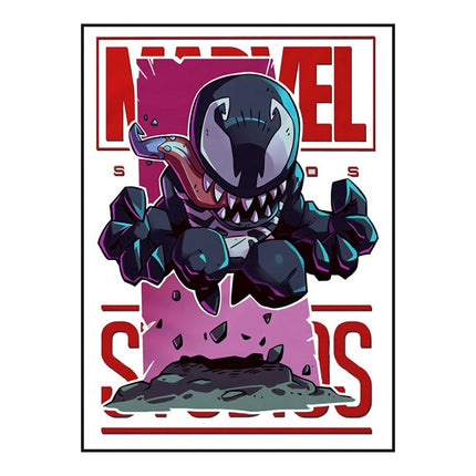 Marvel Movie Comics Cartoon Heroes: Super Hero Art Poster 