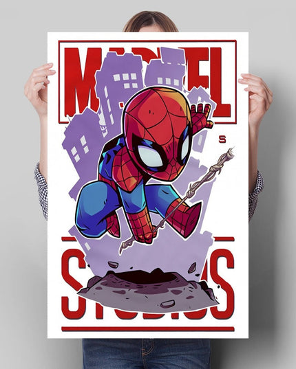 Marvel Movie Comics Cartoon Heroes: Super Hero Art Poster 