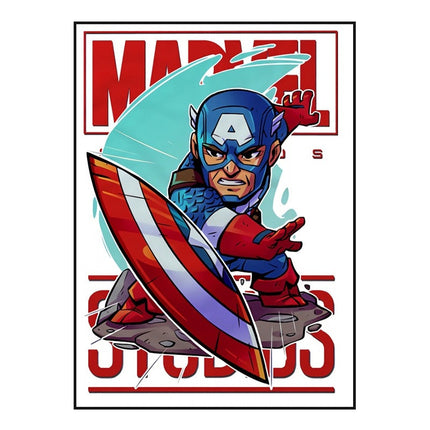 Marvel Movie Comics Cartoon Heroes: Super Hero Art Poster 