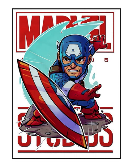 Marvel Movie Comics Cartoon Heroes: Super Hero Art Poster 