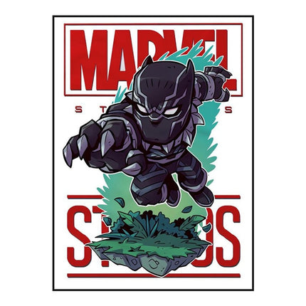 Marvel Movie Comics Cartoon Heroes: Super Hero Art Poster 