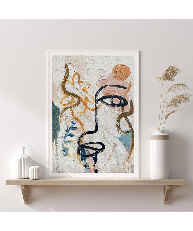 Matisse-Inspired Graffiti Human Face Canvas Art: Bold, Modern Wall Decor