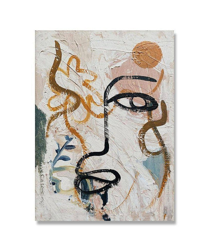 Matisse-Inspired Graffiti Human Face Canvas Art: Bold, Modern Wall Decor