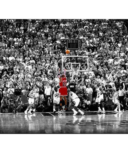 Michael Jordan's Epic 1998 Buzzer Beater Canvas Art: Relive the Moment